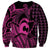 Koa Ikaika Warrior Helmet with Shark Sweatshirt Pink Kakau Style