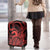 Koa Ikaika Warrior Helmet with Shark Luggage Cover Red Kakau Style