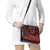 Koa Ikaika Warrior Helmet with Shark Shoulder Handbag Red Kakau Style