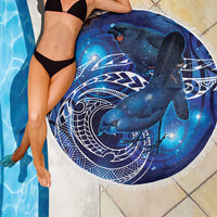 North Island Kokako and South Island Kokako Beach Blanket New Zealand Native Bird with Galaxy Vibe