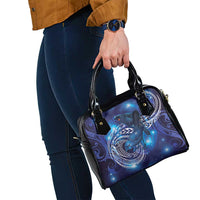 North Island Kokako and South Island Kokako Shoulder Handbag New Zealand Native Bird with Galaxy Vibe
