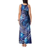 North Island Kokako and South Island Kokako Tank Maxi Dress New Zealand Native Bird with Galaxy Vibe