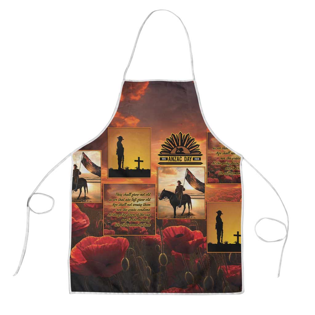 ANZAC Day Film Reel Lest We Forget Apron Australia NZ Memorial