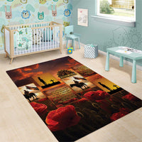 ANZAC Day Film Reel Lest We Forget Area Rug Australia NZ Memorial LT9 - Polynesian Pride