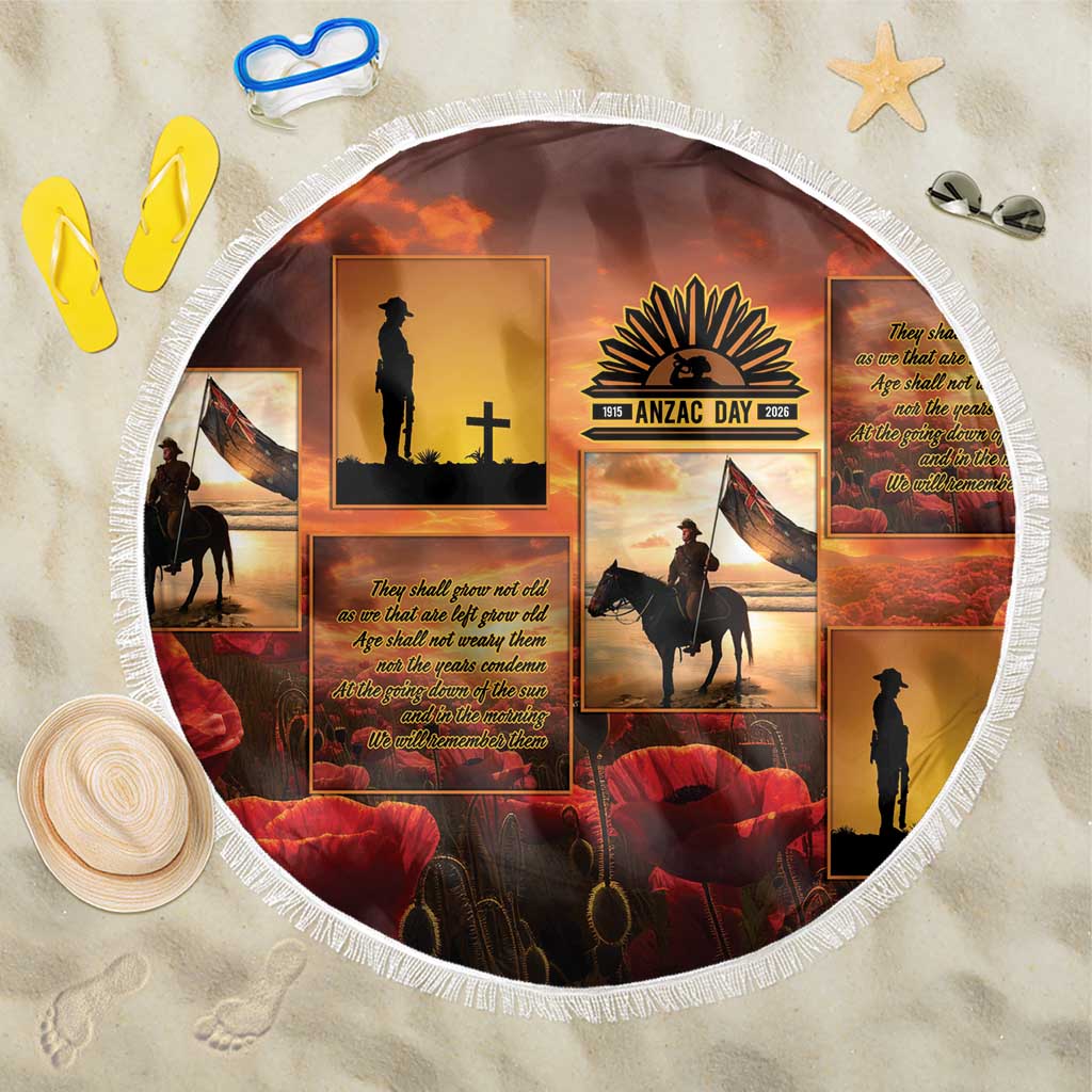 ANZAC Day Film Reel Lest We Forget Beach Blanket Australia NZ Memorial