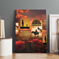 ANZAC Day Film Reel Lest We Forget Canvas Wall Art Australia NZ Memorial