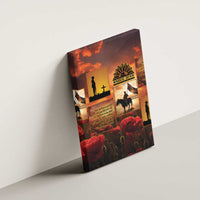 ANZAC Day Film Reel Lest We Forget Canvas Wall Art Australia NZ Memorial