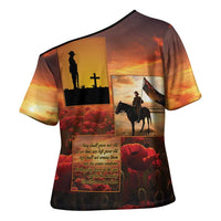 ANZAC Day Film Reel Lest We Forget Cross Shoulder Shirt Australia NZ Memorial LT9 - Polynesian Pride