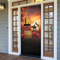 ANZAC Day Film Reel Lest We Forget Door Cover Australia NZ Memorial