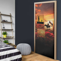 ANZAC Day Film Reel Lest We Forget Door Cover Australia NZ Memorial