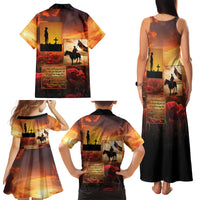 ANZAC Day Film Reel Lest We Forget Family Matching Tank Maxi Dress and Hawaiian Shirt Australia NZ Memorial