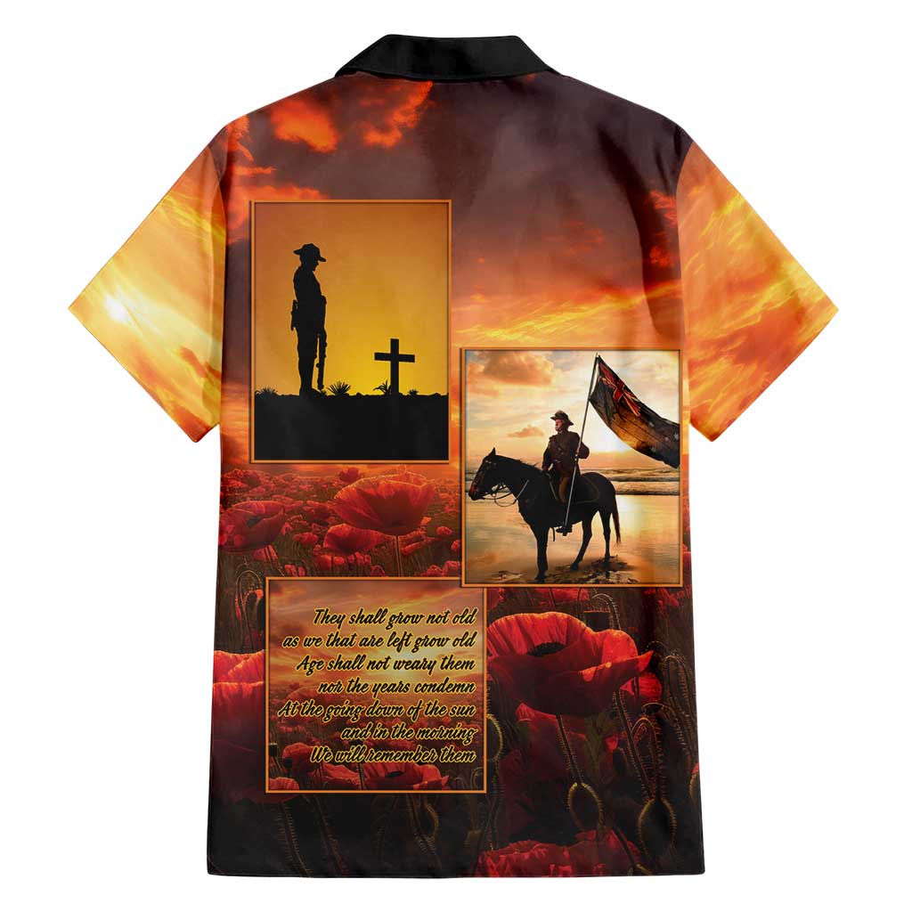 ANZAC Day Film Reel Lest We Forget Family Matching Tank Maxi Dress and Hawaiian Shirt Australia NZ Memorial