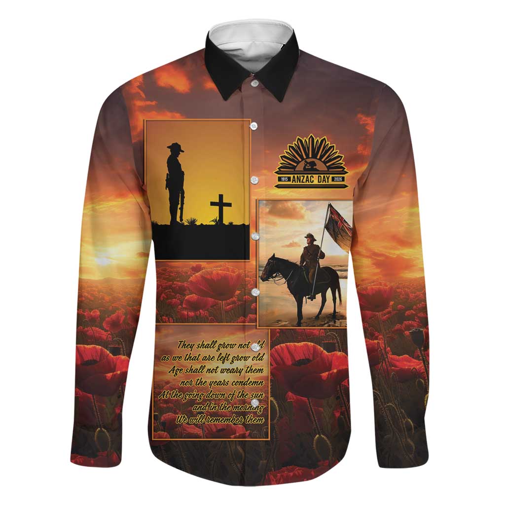 ANZAC Day Film Reel Lest We Forget Family Matching Tank Maxi Dress and Hawaiian Shirt Australia NZ Memorial