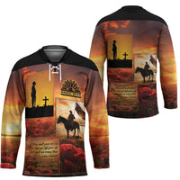 ANZAC Day Film Reel Lest We Forget Hockey Jersey Australia NZ Memorial LT9 - Polynesian Pride