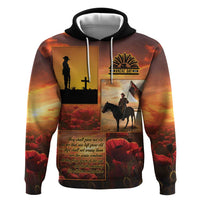ANZAC Day Film Reel Lest We Forget Hoodie Australia NZ Memorial