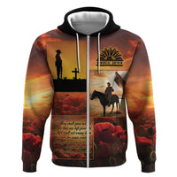 ANZAC Day Film Reel Lest We Forget Hoodie Australia NZ Memorial
