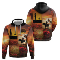 ANZAC Day Film Reel Lest We Forget Hoodie Australia NZ Memorial