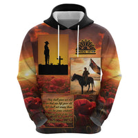 ANZAC Day Film Reel Lest We Forget Hoodie Australia NZ Memorial