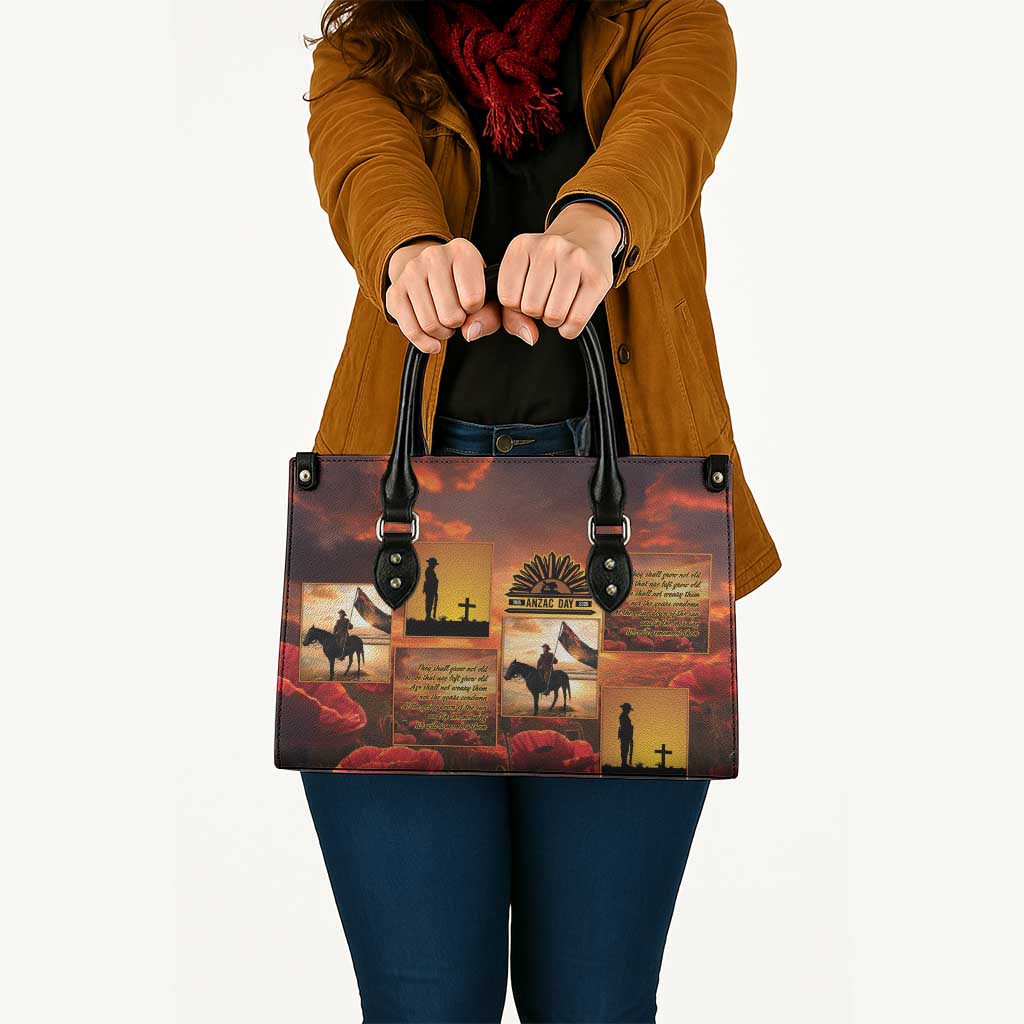 ANZAC Day Film Reel Lest We Forget Leather Bag Australia NZ Memorial