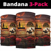 ANZAC Day Film Reel Lest We Forget Neck Gaiter Australia NZ Memorial