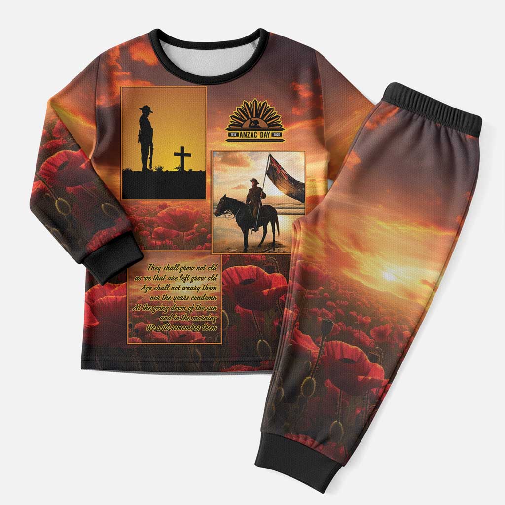 ANZAC Day Film Reel Lest We Forget Pajama Set Australia NZ Memorial