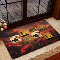 ANZAC Day Film Reel Lest We Forget Rubber Doormat Australia NZ Memorial