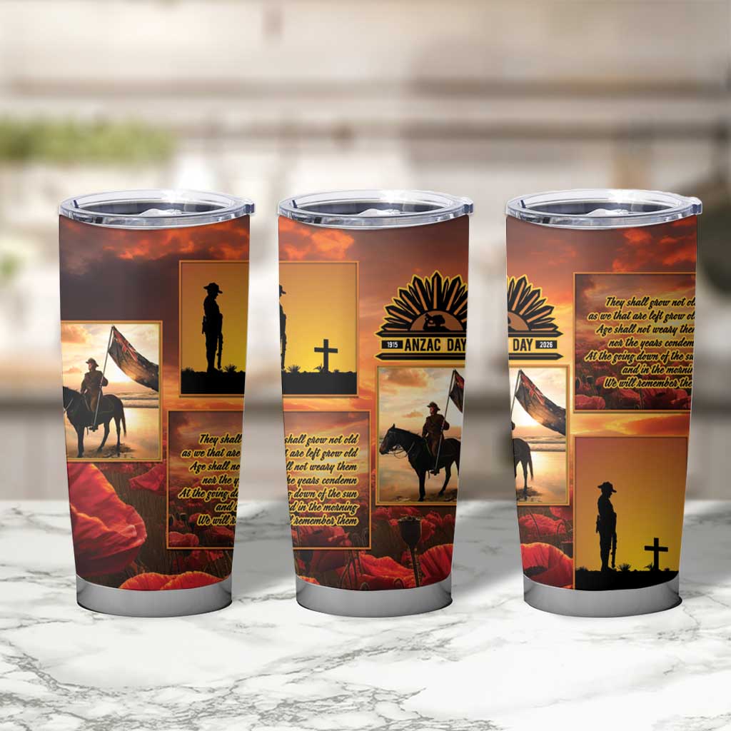 ANZAC Day Film Reel Lest We Forget Tumbler Cup Australia NZ Memorial