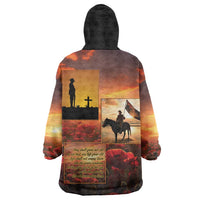 ANZAC Day Film Reel Lest We Forget Wearable Blanket Hoodie Australia NZ Memorial