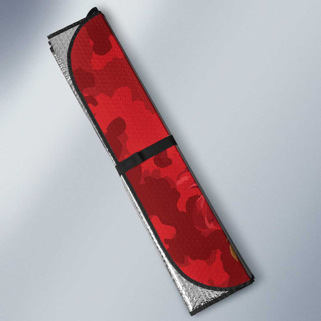 Personalised Cook Islands ANZAC 1915-2026 Filmstrip Auto Sun Shade Lest We Forget 25 April LT9 - Polynesian Pride