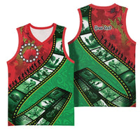 Personalised Cook Islands ANZAC 1915-2026 Filmstrip Basketball Jersey Lest We Forget 25 April
