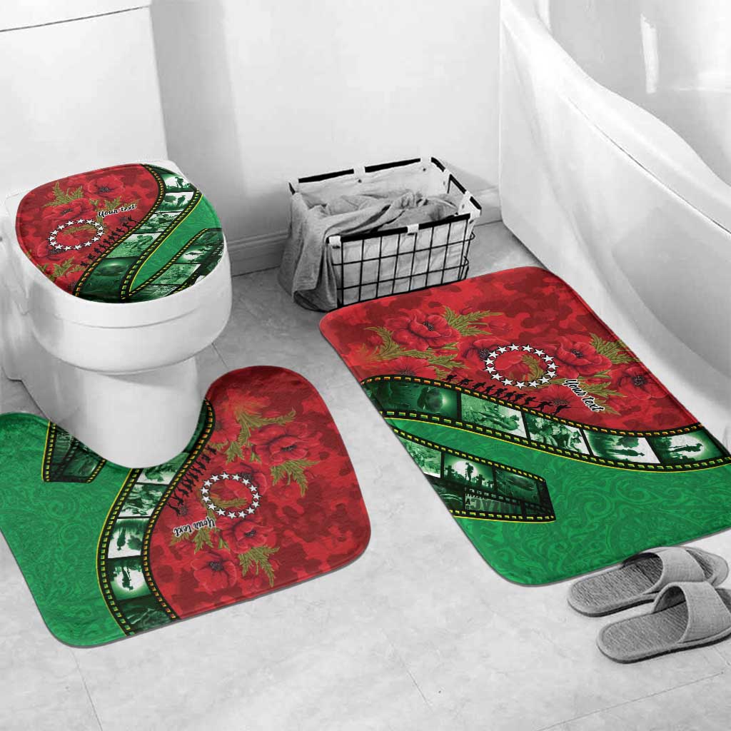 Personalised Cook Islands ANZAC 1915-2026 Filmstrip Bathroom Set Lest We Forget 25 April
