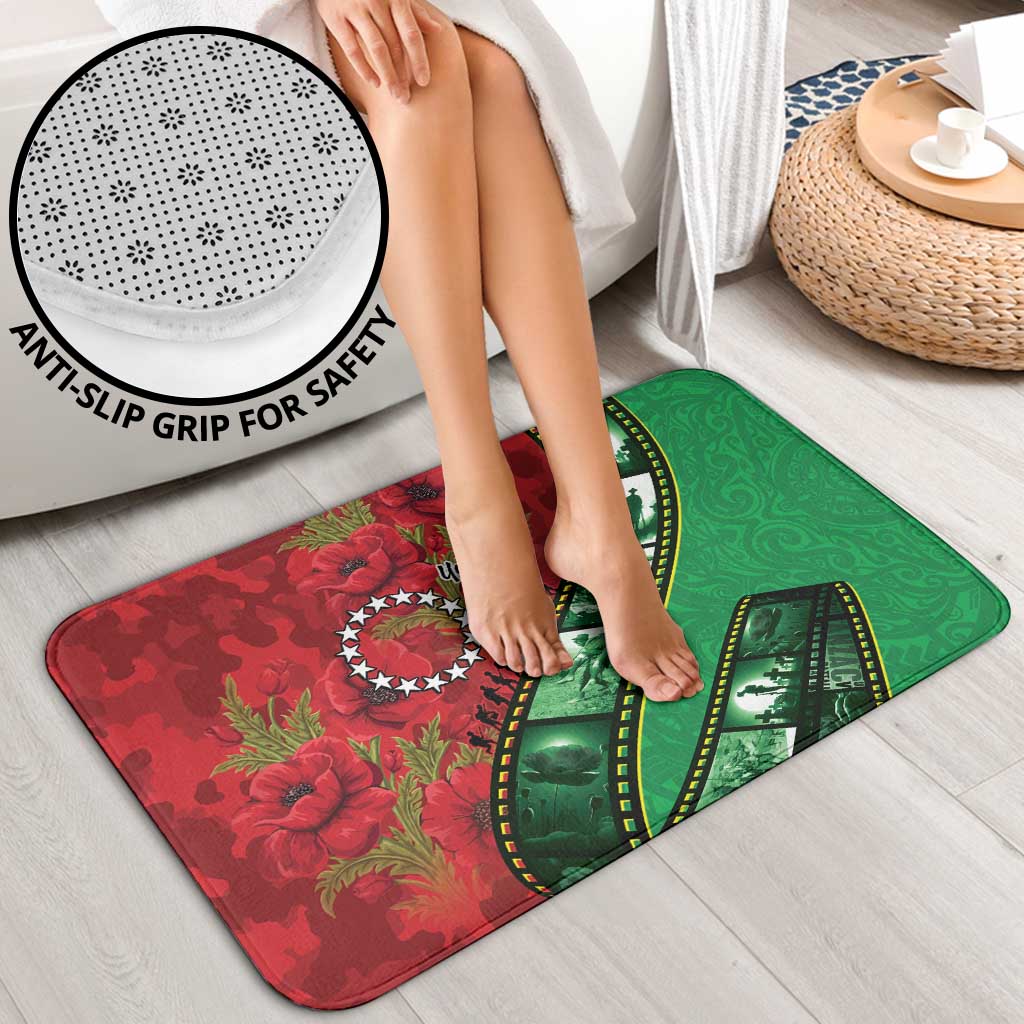 Personalised Cook Islands ANZAC 1915-2026 Filmstrip Bathroom Set Lest We Forget 25 April