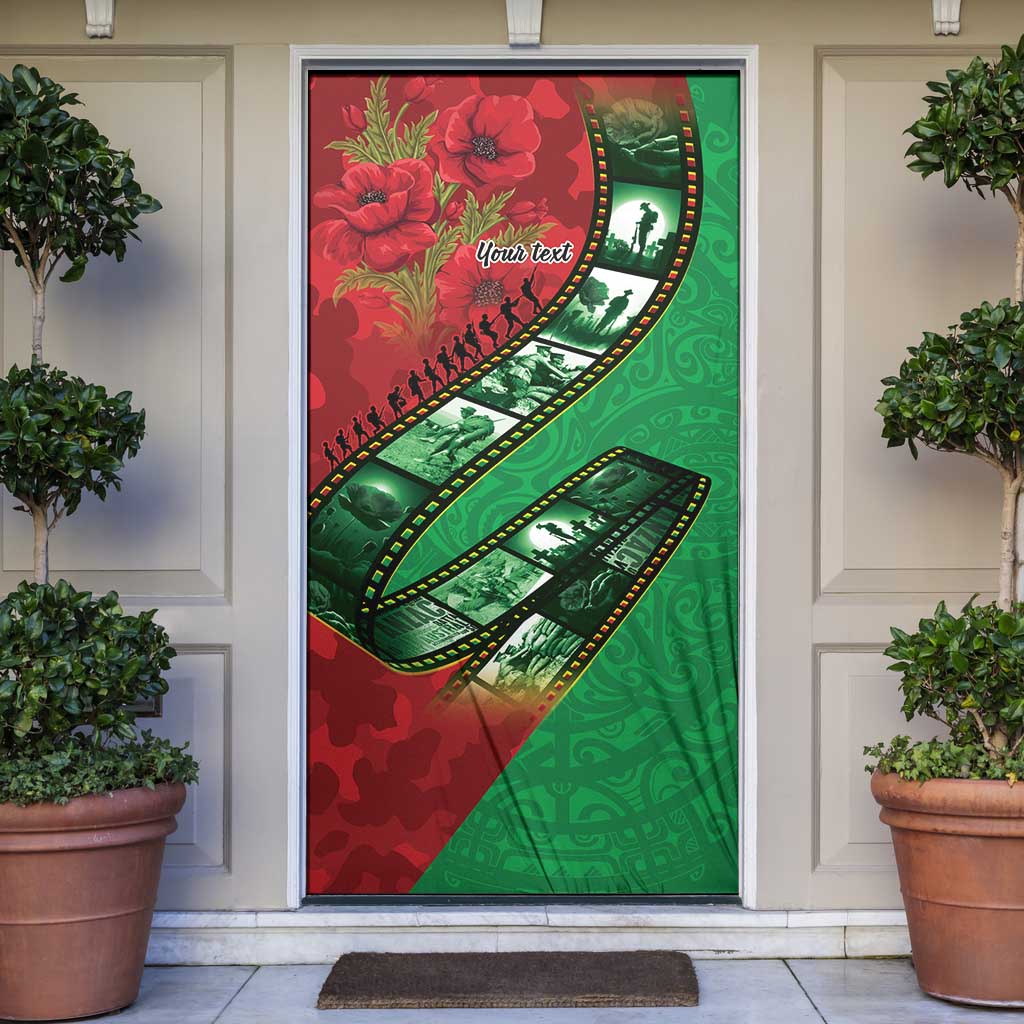 Personalised Cook Islands ANZAC 1915-2026 Filmstrip Door Cover Lest We Forget 25 April