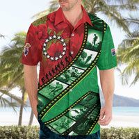 Personalised Cook Islands ANZAC 1915-2026 Filmstrip Hawaiian Shirt Lest We Forget 25 April