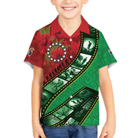 Personalised Cook Islands ANZAC 1915-2026 Filmstrip Hawaiian Shirt Lest We Forget 25 April