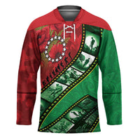 Personalised Cook Islands ANZAC 1915-2026 Filmstrip Hockey Jersey Lest We Forget 25 April