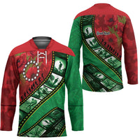 Personalised Cook Islands ANZAC 1915-2026 Filmstrip Hockey Jersey Lest We Forget 25 April