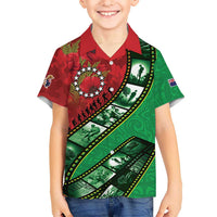 Personalised Cook Islands ANZAC 1915-2026 Filmstrip Kid Hawaiian Shirt Lest We Forget 25 April