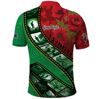 Personalised Cook Islands ANZAC 1915-2026 Filmstrip Polo Shirt Lest We Forget 25 April