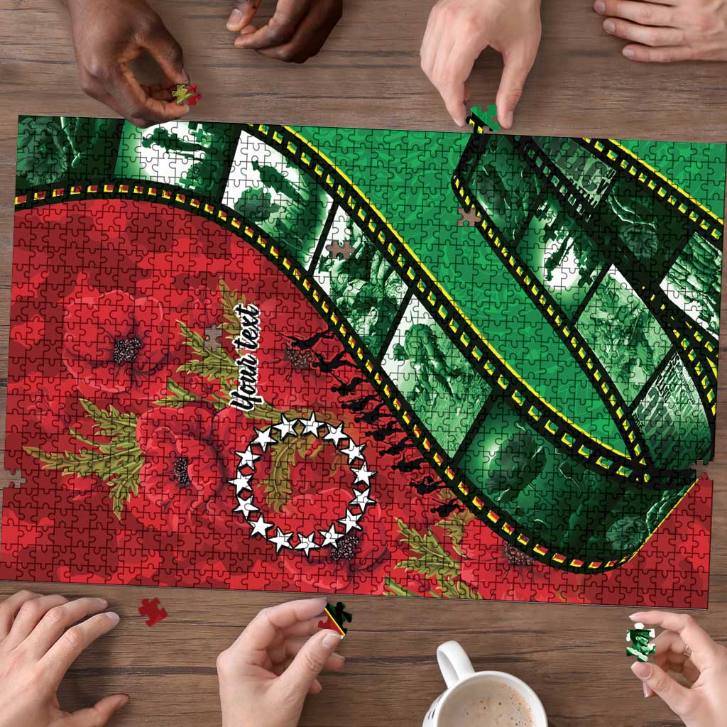 Personalised Cook Islands ANZAC 1915-2026 Filmstrip Puzzle Lest We Forget 25 April LT9 - Polynesian Pride
