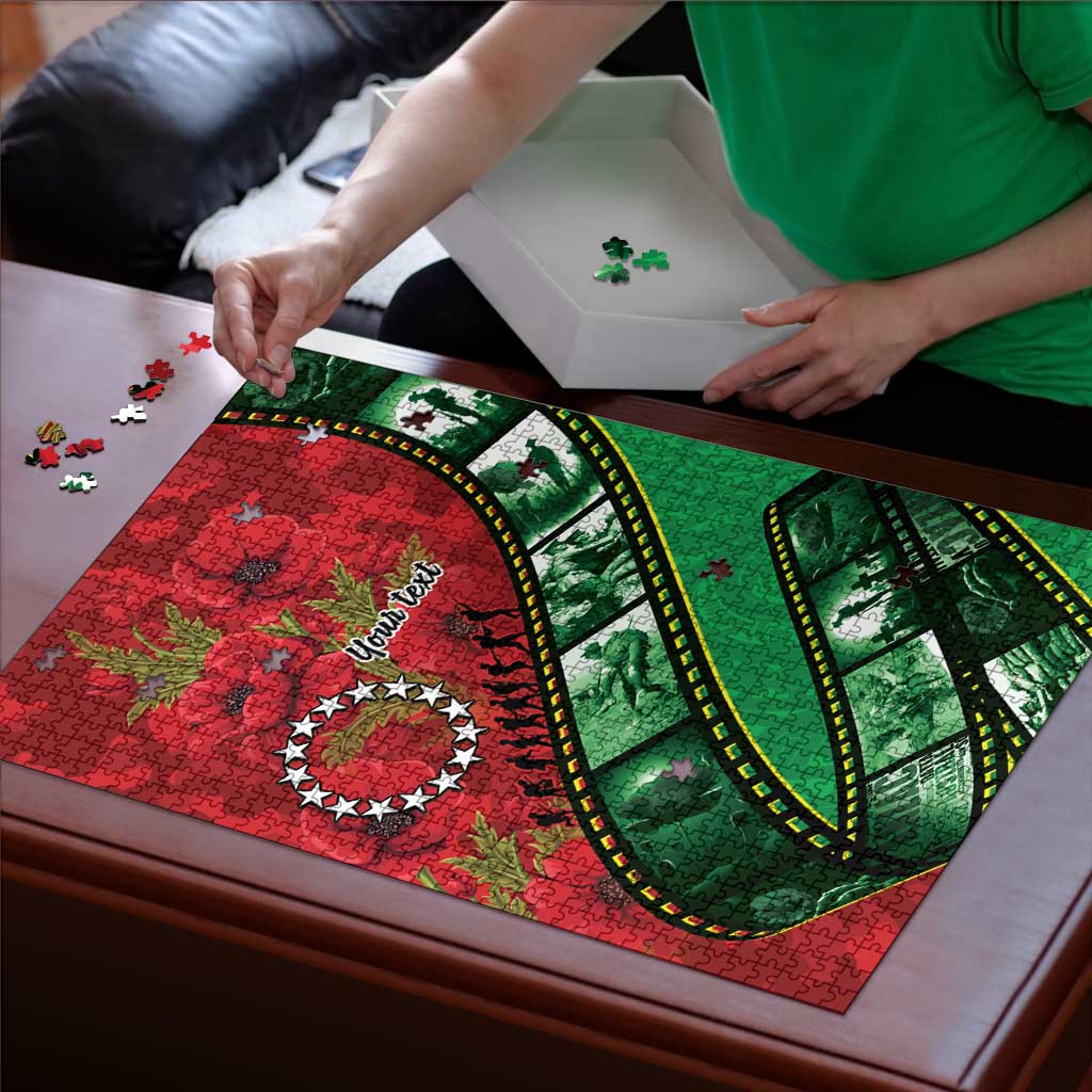 Personalised Cook Islands ANZAC 1915-2026 Filmstrip Puzzle Lest We Forget 25 April LT9 - Polynesian Pride