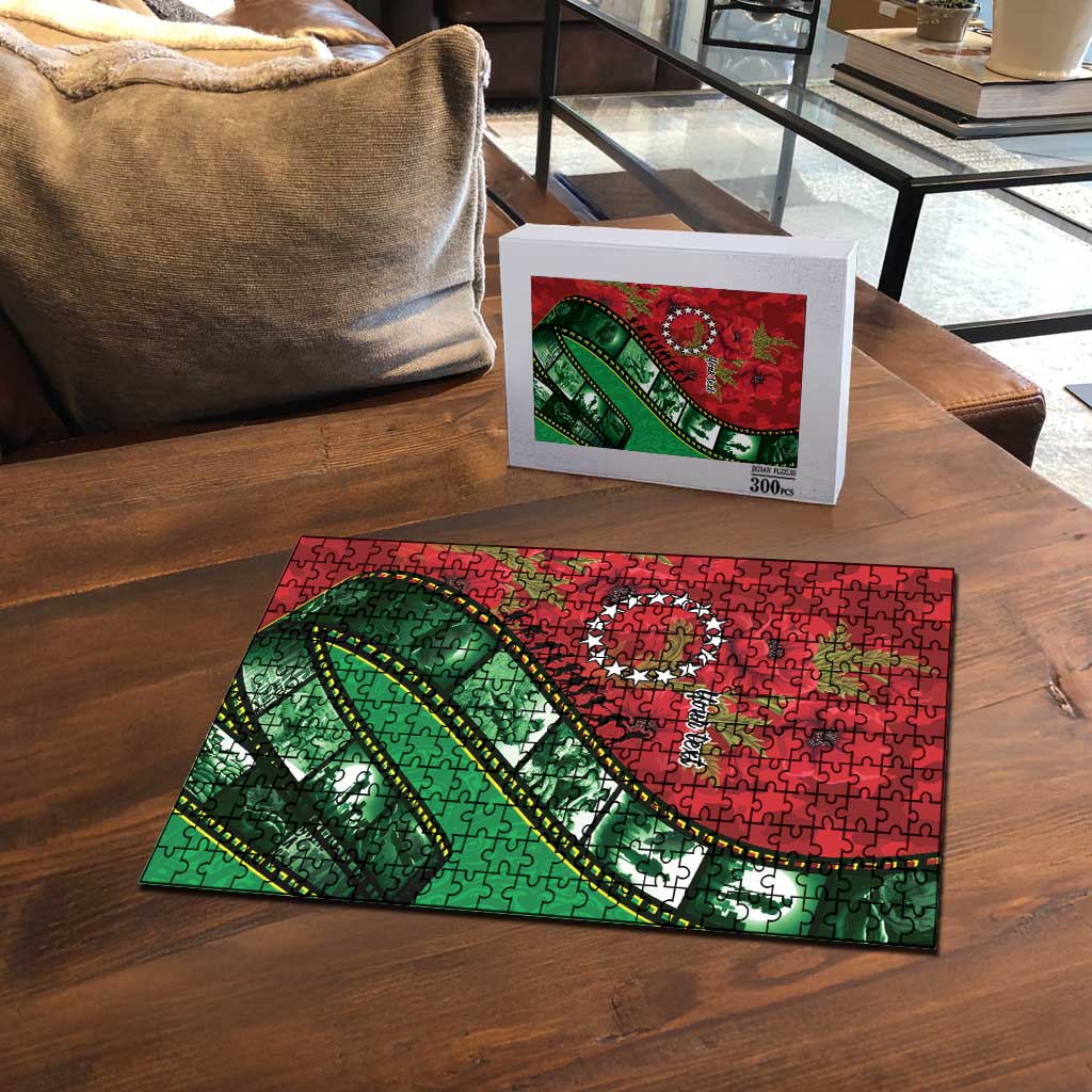 Personalised Cook Islands ANZAC 1915-2026 Filmstrip Puzzle Lest We Forget 25 April LT9 - Polynesian Pride