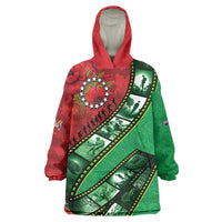Personalised Cook Islands ANZAC 1915-2026 Filmstrip Wearable Blanket Hoodie Lest We Forget 25 April