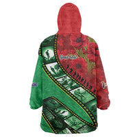 Personalised Cook Islands ANZAC 1915-2026 Filmstrip Wearable Blanket Hoodie Lest We Forget 25 April