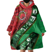 Personalised Cook Islands ANZAC 1915-2026 Filmstrip Wearable Blanket Hoodie Lest We Forget 25 April