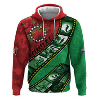 Personalised Cook Islands ANZAC 1915-2026 Filmstrip Zip Hoodie Lest We Forget 25 April