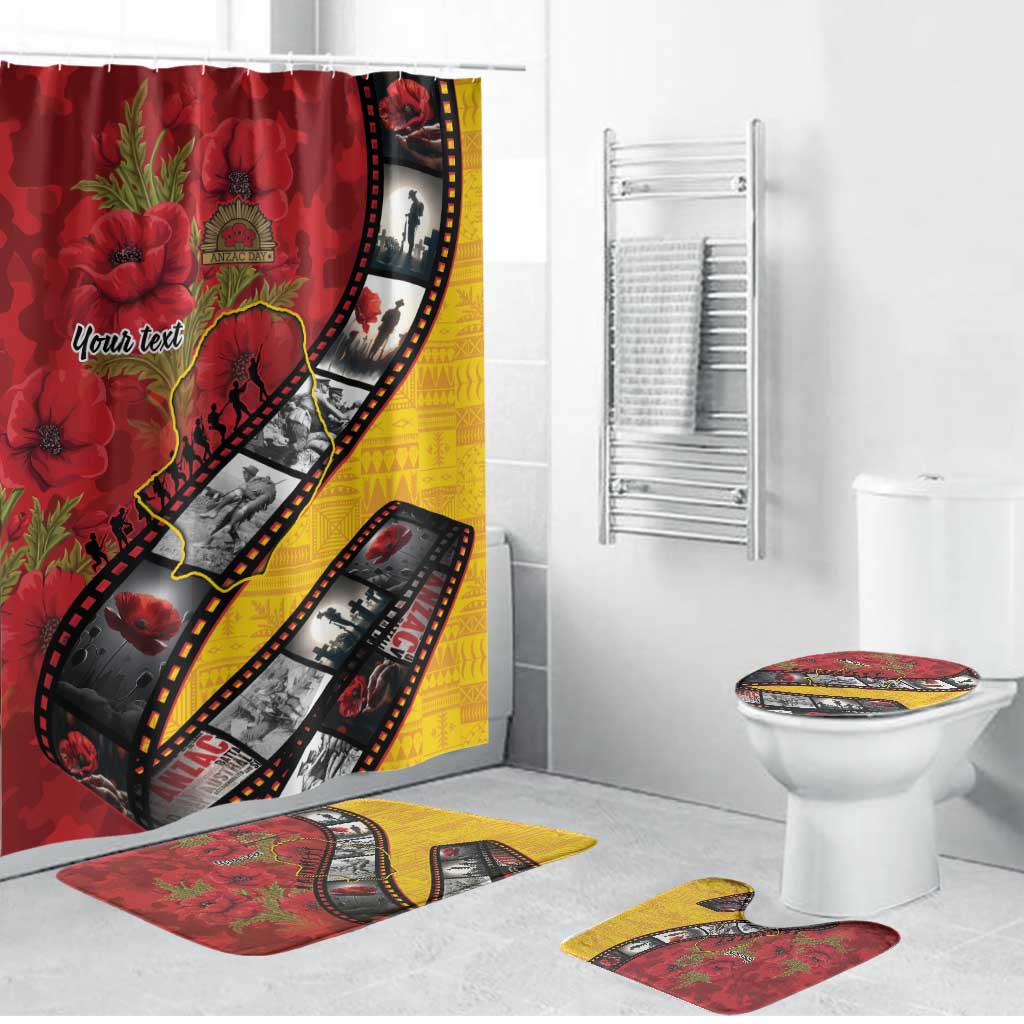 Personalised Niue ANZAC 1915-2026 Filmstrip Bathroom Set Lest We Forget 25 April