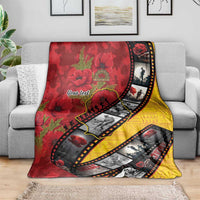 Personalised Niue ANZAC 1915-2026 Filmstrip Blanket Lest We Forget 25 April LT9 - Polynesian Pride