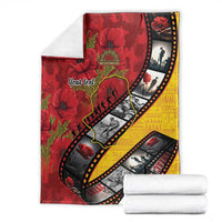 Personalised Niue ANZAC 1915-2026 Filmstrip Blanket Lest We Forget 25 April LT9 - Polynesian Pride