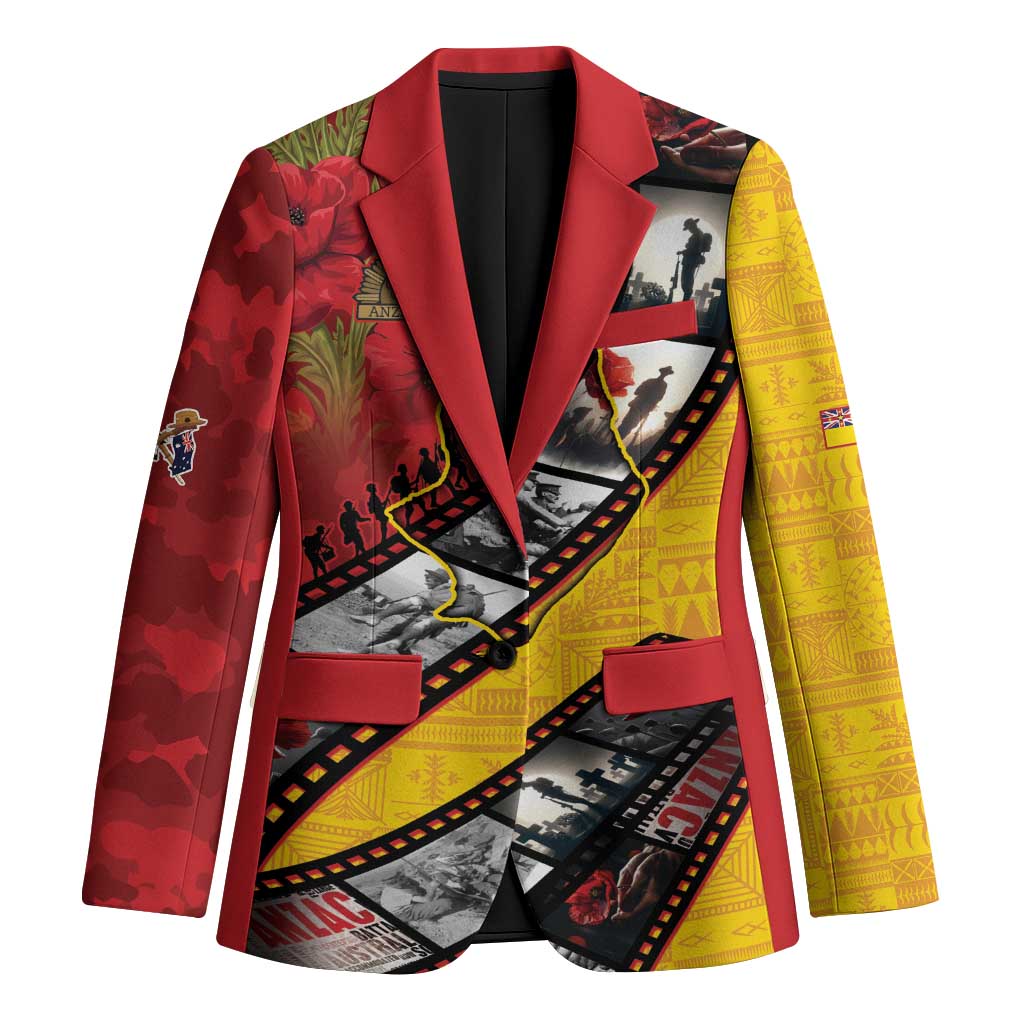 Personalised Niue ANZAC 1915-2026 Filmstrip Blazer Lest We Forget 25 April